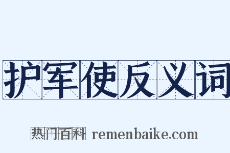护军使反义词是什么意思的图片